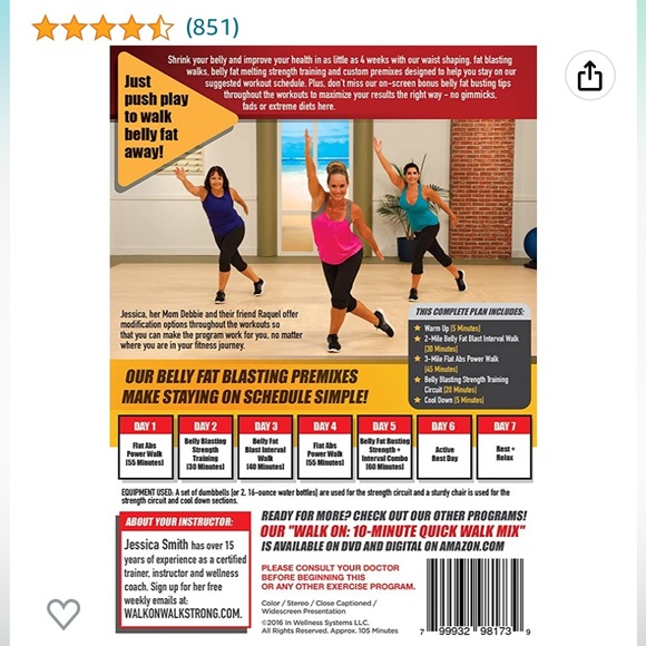 Bundle of 2 Jessica smith walk DVD’s - Picture 2 of 5